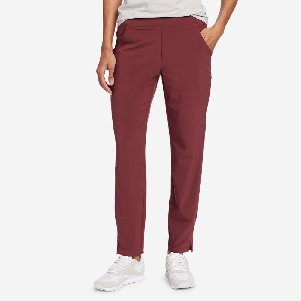 Eddie Bauer | Departure Ankle Pants in "Chinaberry" color - Medium Tall